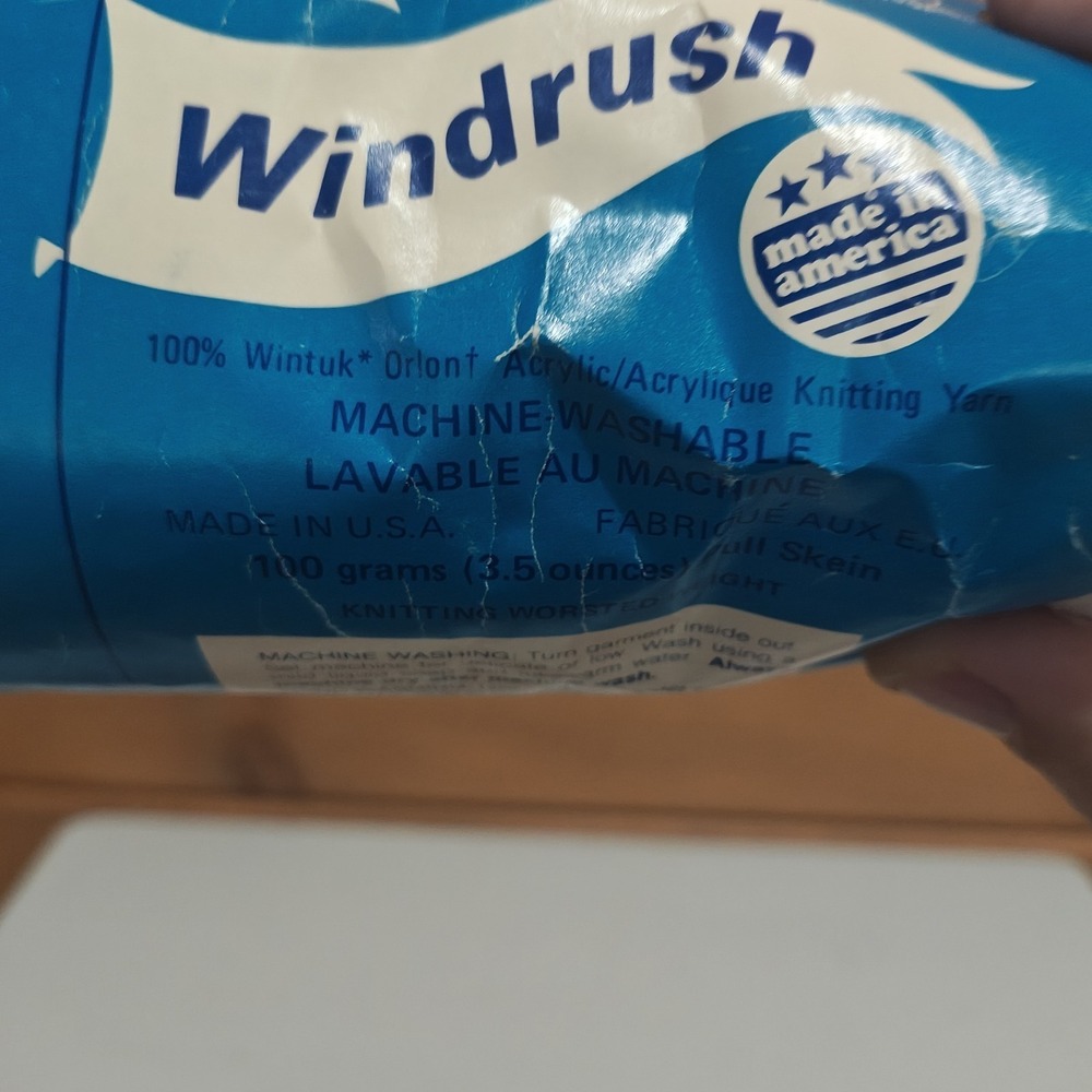Brunswick Windrush Knitting Worsted Yarn ECRU 3.5oz. Acrylic H3 - Picture 5 of 5